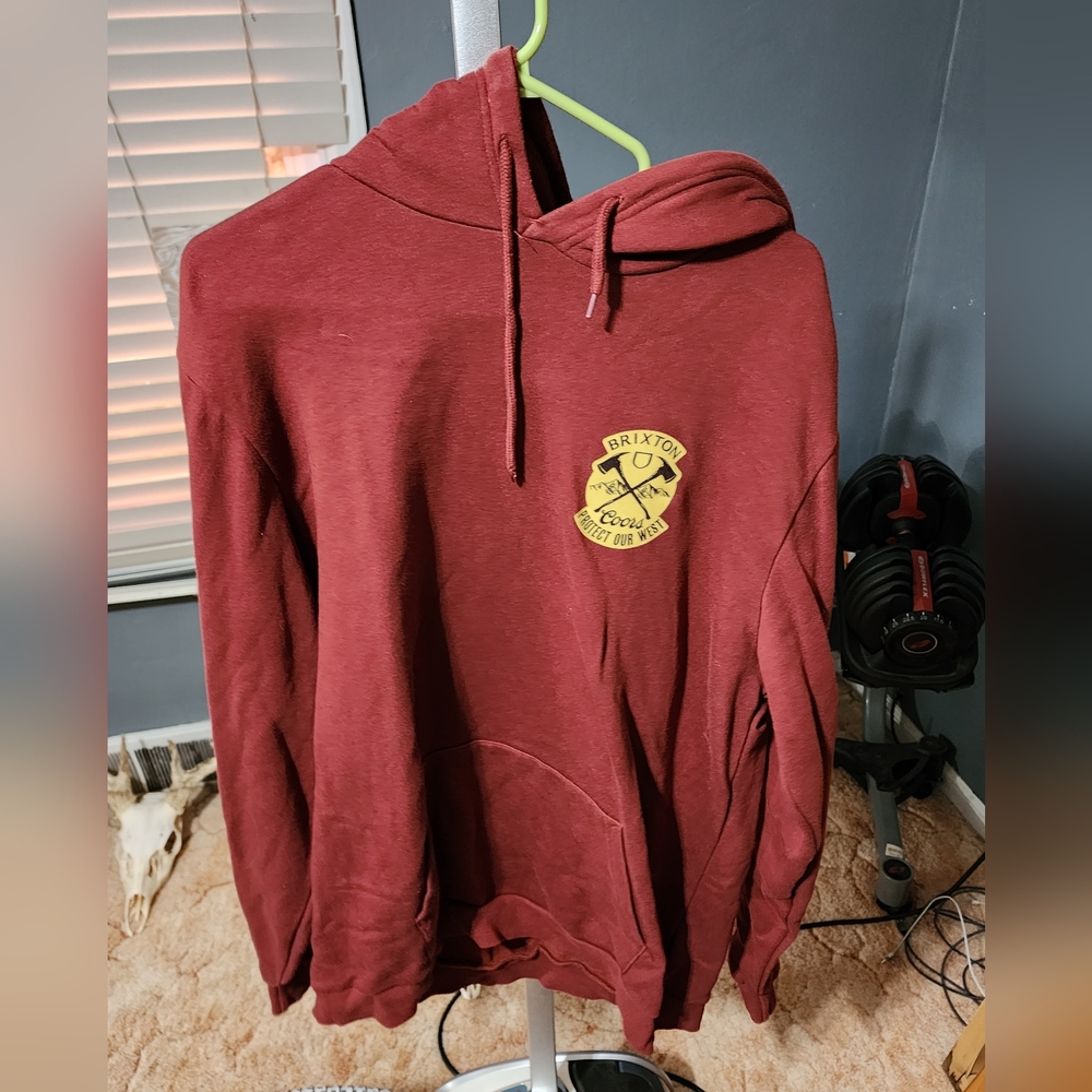 Brixton X Coors Light XL Rust and Gold Hoodie